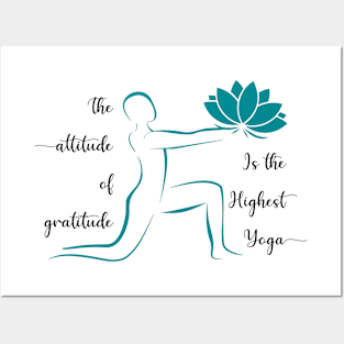 Yoga Gratitude Posters and Art